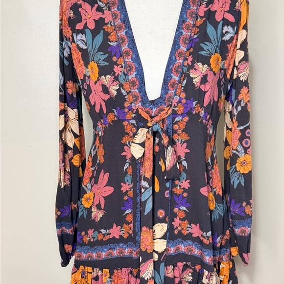 Free People Dresses & Skirts - Free People Black Floral Tunic/Dress